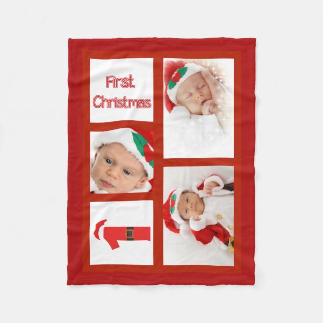 Première couverture photo de Noël de bébé (Devant)