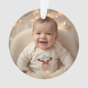 Première décoration de Noël de bébé
