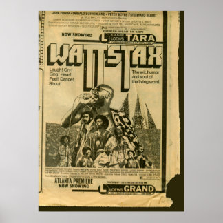 Première du film Wattstax poster vintage 1973