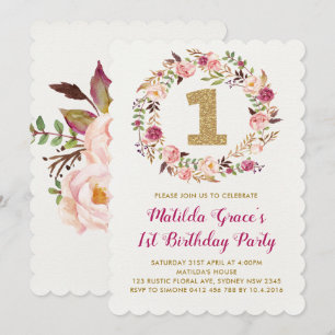 Première ?ère invitation florale de partie de