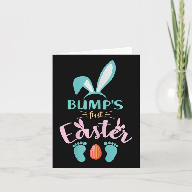Première Faire-part de grossesse de Pâques de Bump (Devant)