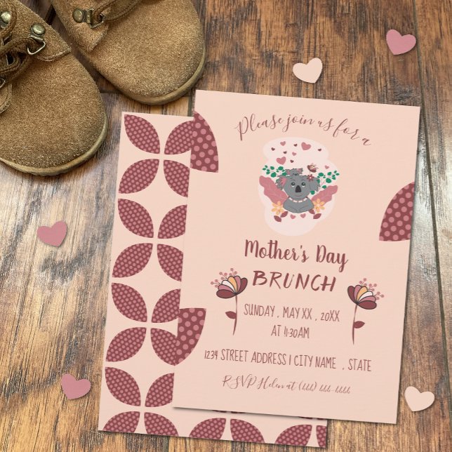 Première Fête des Mères Brunch Invitations (Créateur téléchargé)