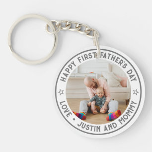 Première Fête des pères Papa Fils Fille Photo pers