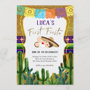 Première Fiesta Charro Boy Invitation Anniversaire