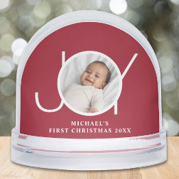 Première garde de Noël du bébé photo rouge