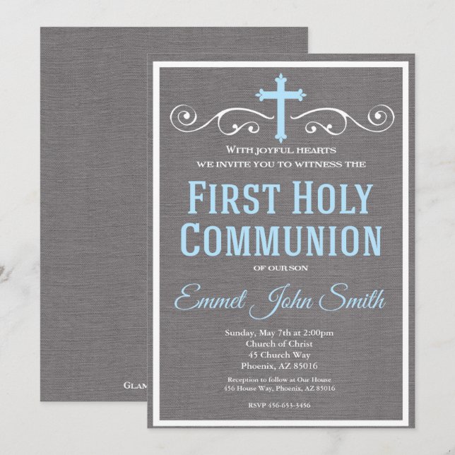 Première Invitation à la Communion, Première commu (Devant / Derrière)