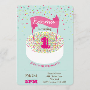 Première invitation d'anniversaire