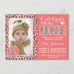 Première invitation de fête d'anniversaire