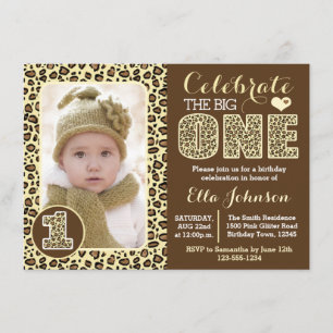 Première invitation de fête d'anniversaire