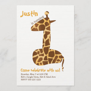 Première invitation de fête d'anniversaire de