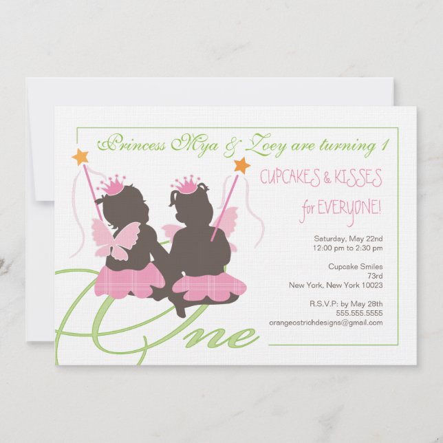 Première invitation de fête d'anniversaire de (Devant)