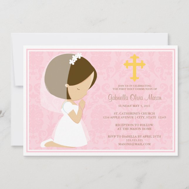 Première invitation de la sainte communion | (Devant)