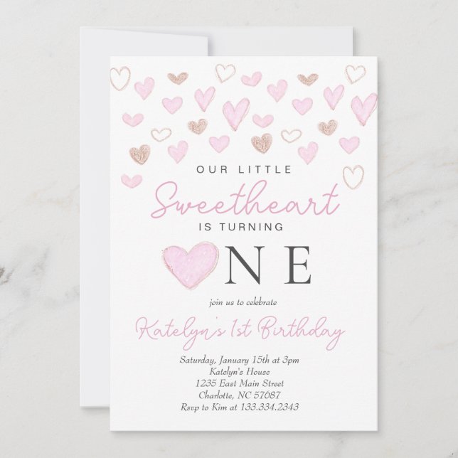 Première invitation de Saint Valentin (Devant)