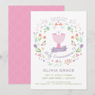 Première invitation de sainte communion,