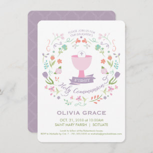 Première invitation de sainte communion,