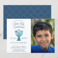 Première invitation de sainte communion - photo,