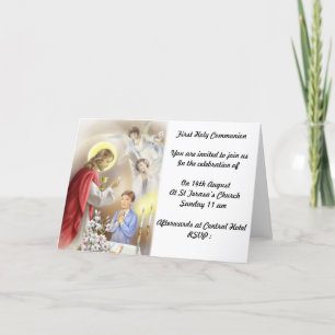 Première invitation de sainte communion pour des