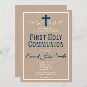 Première invitation de sainte communion, première