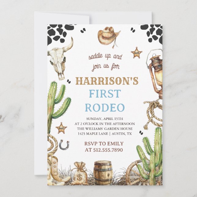 Première invitation pour un rodéo, Ma 1ère invitat (Devant)