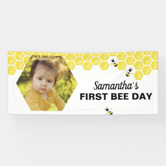 Première Jour de l'abeille Bannière Anniversaire D