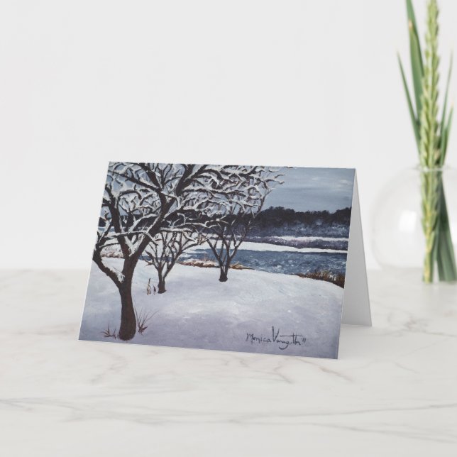 Première neige à la carte de voeux de Winona de (Devant)