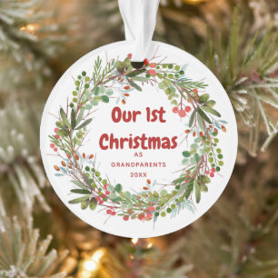 Première Noël d'Élégante couronne