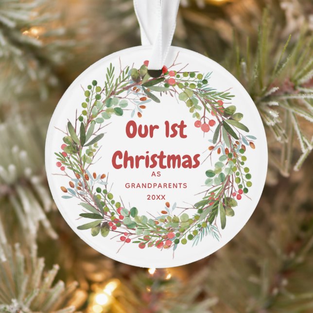 Première Noël d'Élégante couronne (Arbre)