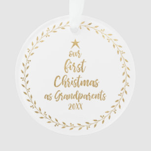 Première photo grand-parent de Noël