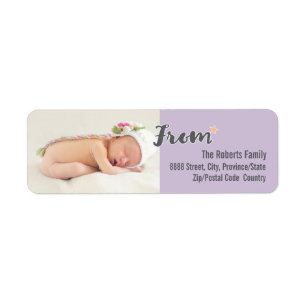 Première photo personnalisée de Noël du bébé, viol