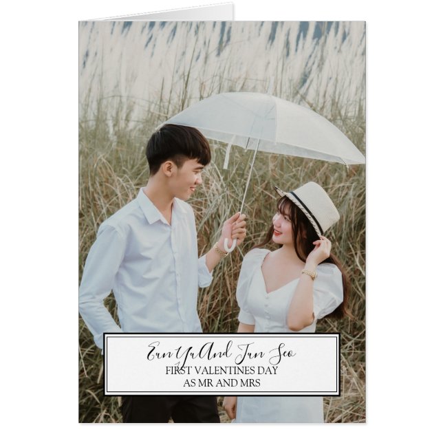 Première Saint Valentin Mariée Photo (Devant)