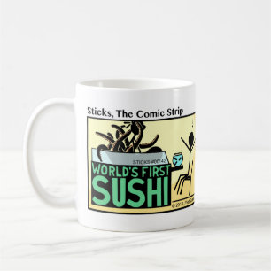 Première tasse des sushi du monde drôle de