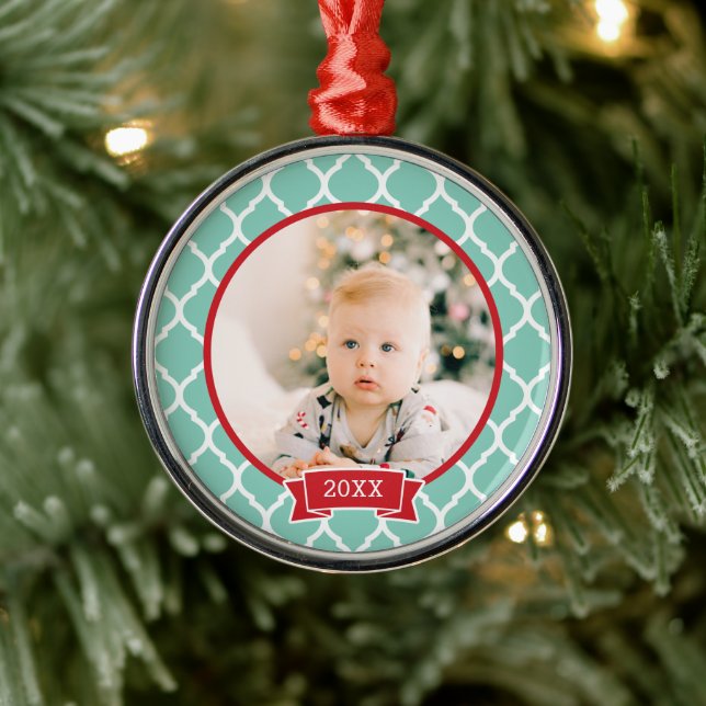 Première tenue de Noël Photo Ornement de vacances (Arbre)