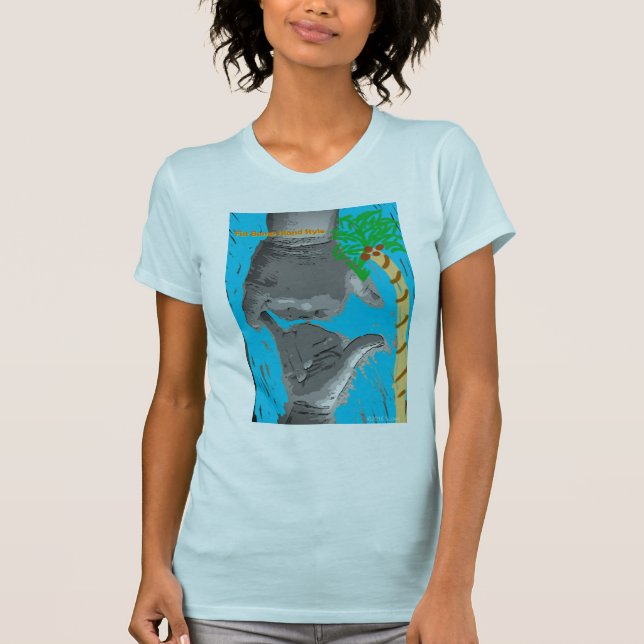 Première TShirt de style Bump Island (Devant)