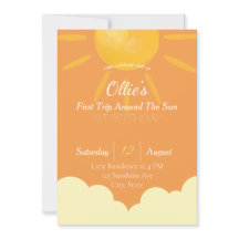 Première visite autour du soleil Invitation d'anni