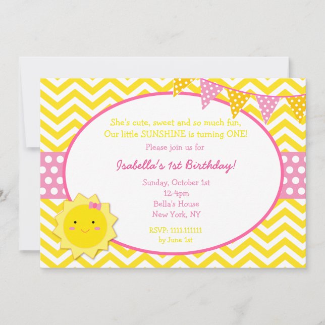 Premières invitations de fête d'anniversaire de (Devant)