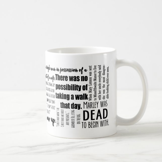 Premières lignes de classique dans la tasse de (Droite)