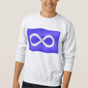 Premières nations Metis Sweatshirts Metis Drapeau