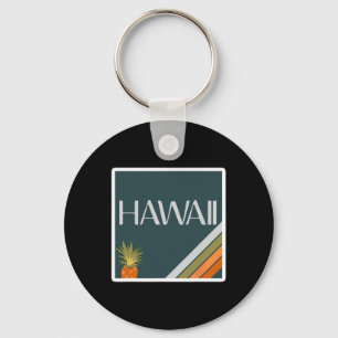 Premium Aloha State Vintage Hawaiian Islands Vacat Keychain