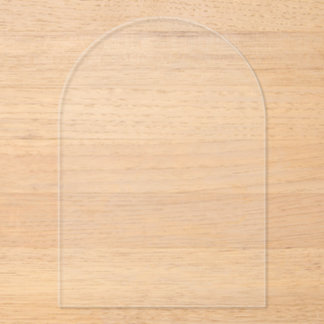 Premium Arch Clear Acrylic Wedding Invitation