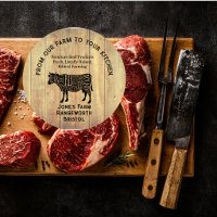 Premium Beef Farmer & Cattle Meat Business Card –
