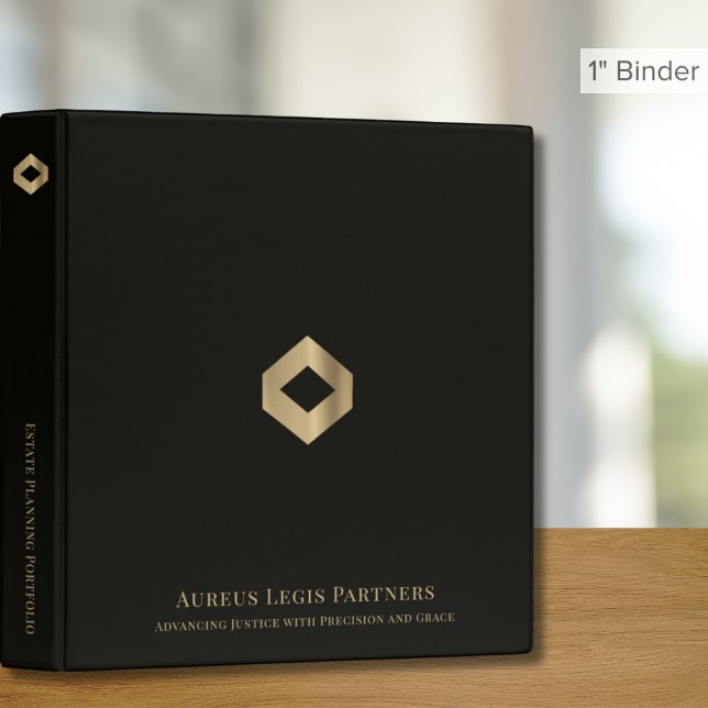 Premium Black and Gold Logo Binder (Creator Uploaded)