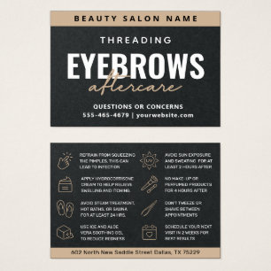 Premium Black Luxe Eyebrow Threading Aftercare