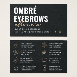 Premium Black Ombre Powder Brows Aftercare Advice 