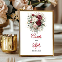 Premium Blush Burgundy Cards and Gifts Tabletop