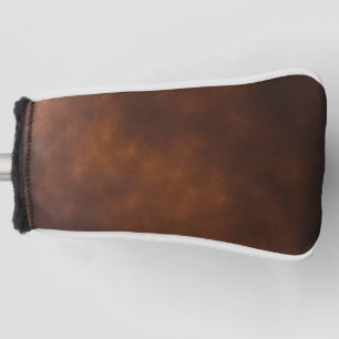 Premium Brown Leather Golf Head Cover – Stylish &