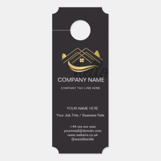Premium Business Logo Door Hanger | Luxury Custom