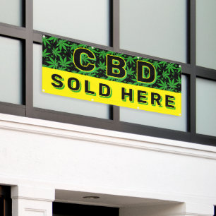 Premium CBD Oil Sold Here Advert  Banner