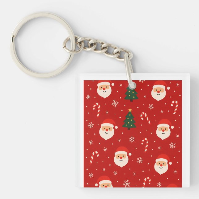 Premium Christmas T-Shirt for Men – Perfect Holida Keychain (Front)