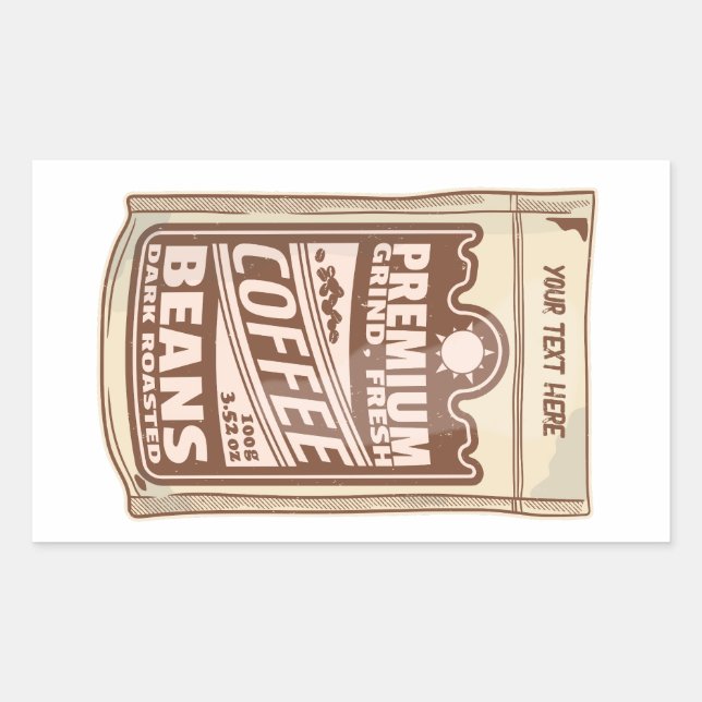 Premium coffee beans food poster cafe Barista Sticker (Front)