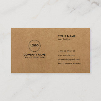 Premium Craft Paper Business Card